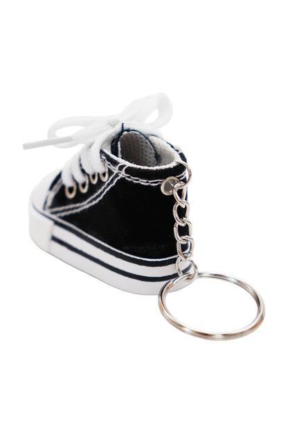 Canvas Rubber Sole Sneakers Key Chain