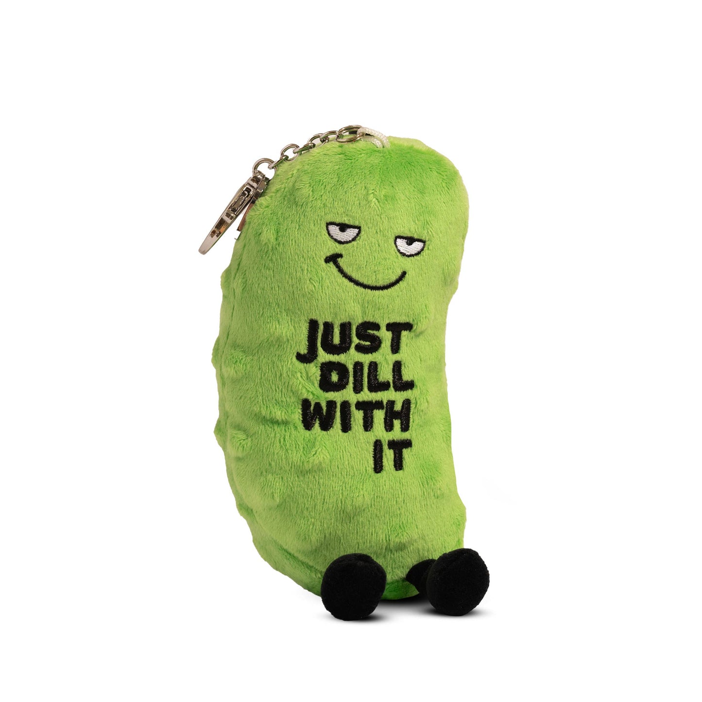 Dill Pickle Bag Charm Plush  Soft Cuddly Toy Funny Cute Gift