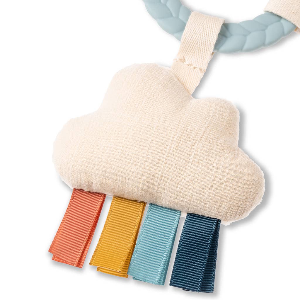Bitzy Busy Ring™ Teething Activity Toy: High Contrast