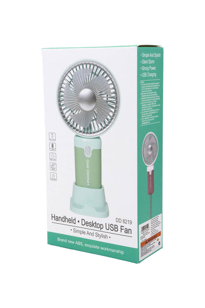 Glossy Pastel LED Light-Up Portable Electric Fan