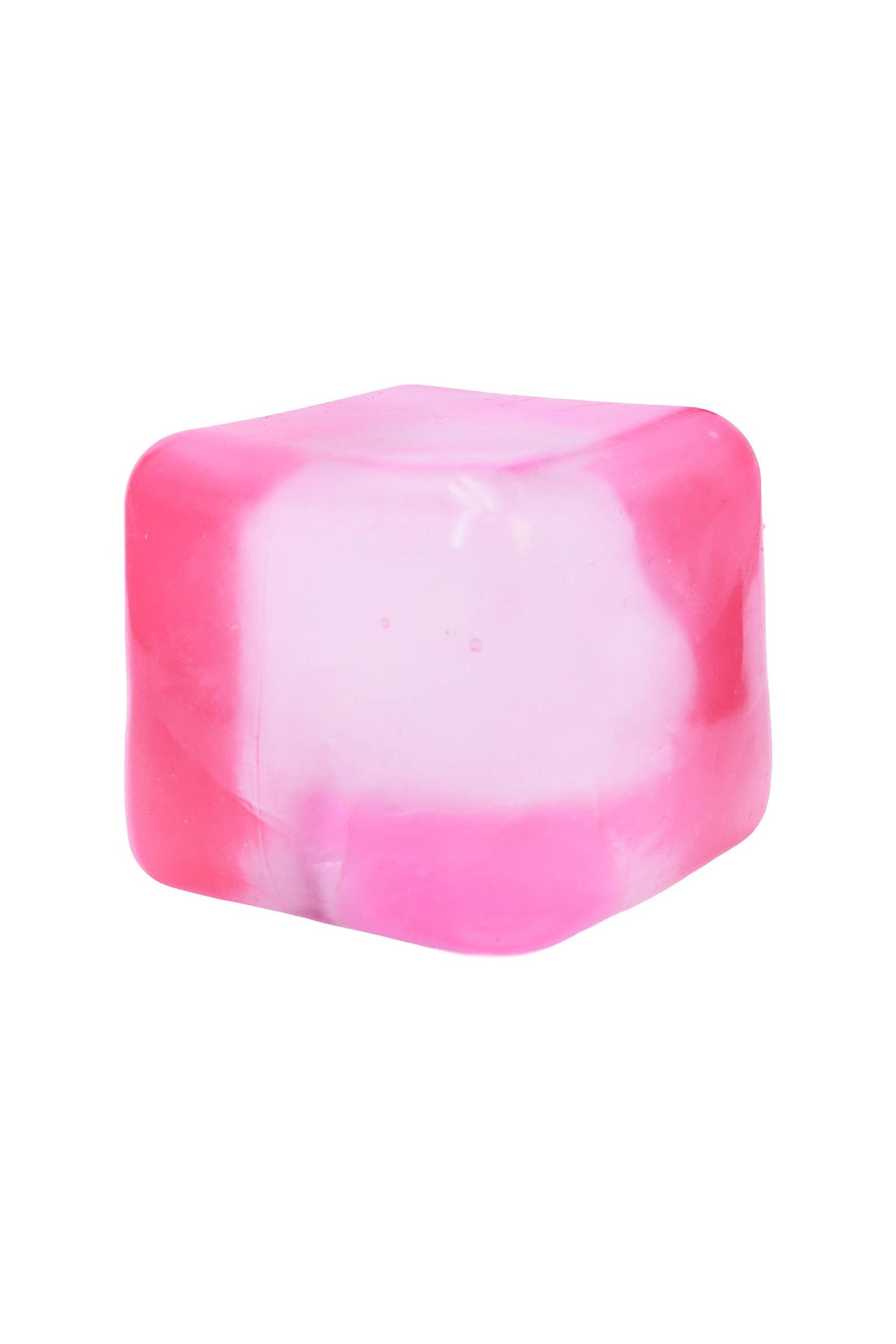 Clear Solid Cube Thick Maltose Putty Filled Squishy