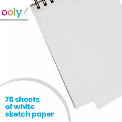 D.I.Y. Cover: White Paper Sketchbook (5" x 7.5";75 Pages)
