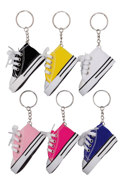 Canvas Rubber Sole Sneakers Key Chain
