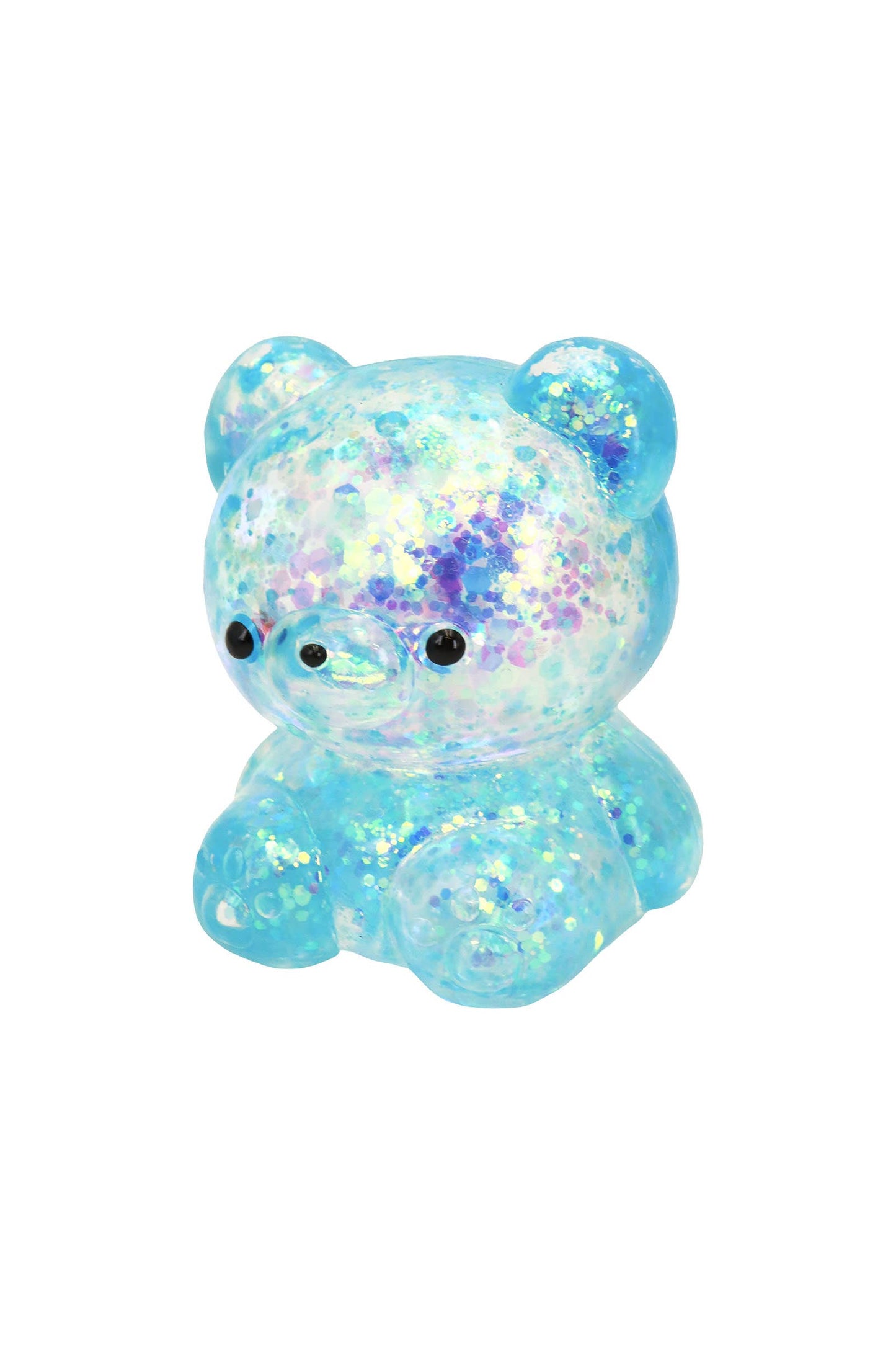 Cute Teddy Bear Glittery Maltose Putty Filled Squishy: ASSORTED / ONE SIZE