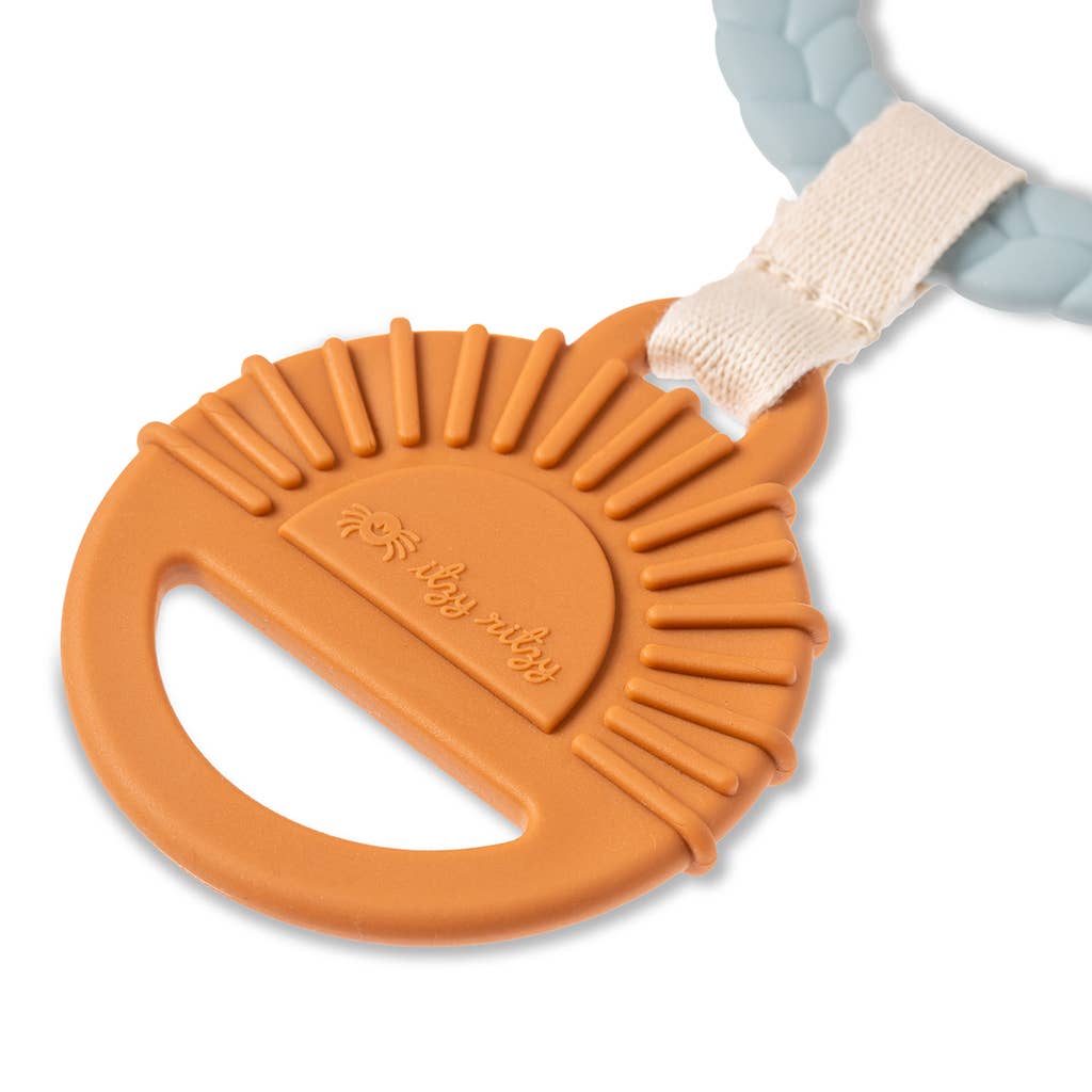 Bitzy Busy Ring™ Teething Activity Toy: High Contrast