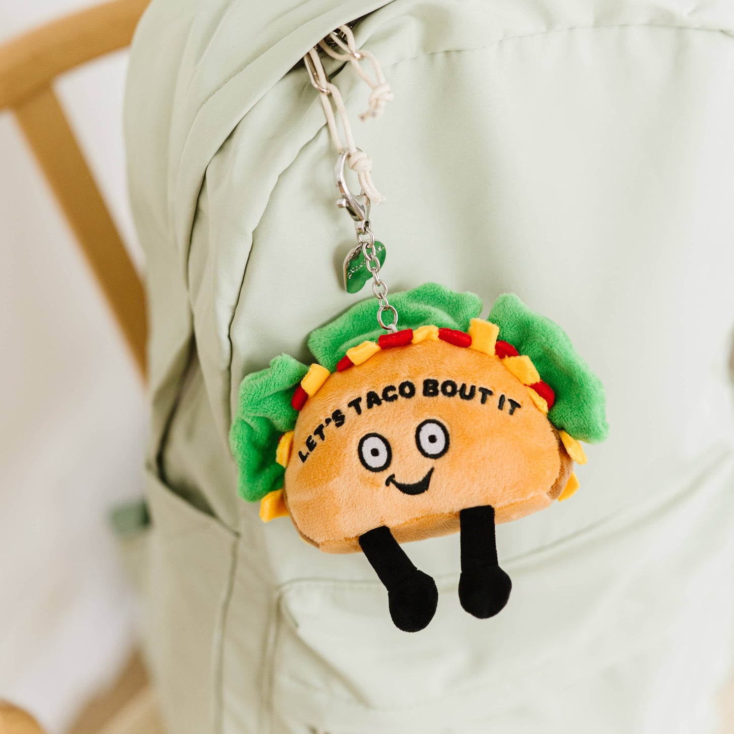 Taco Plush Bag Charm  Soft Cuddly Toy Funny Cute Gift Animal