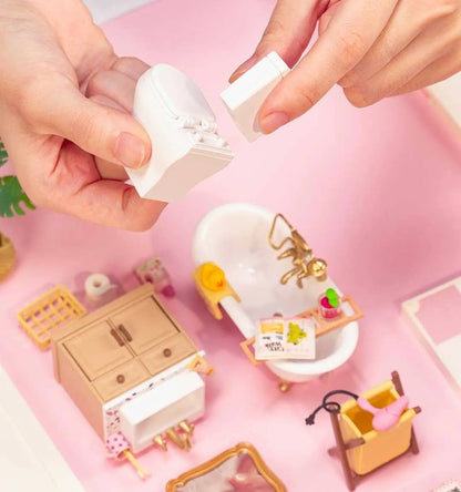 DIY Miniature House Kit: Pop Bubble Bathroom