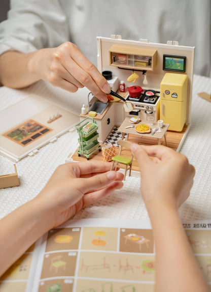 DIY Miniature House Kit: Cozy Living Lounge
