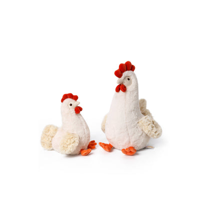 McHugs Marshmallow Chicken Farm Stuffed Animal 25cm