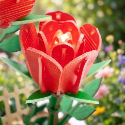 DIY Flower light Kit: Red Rose