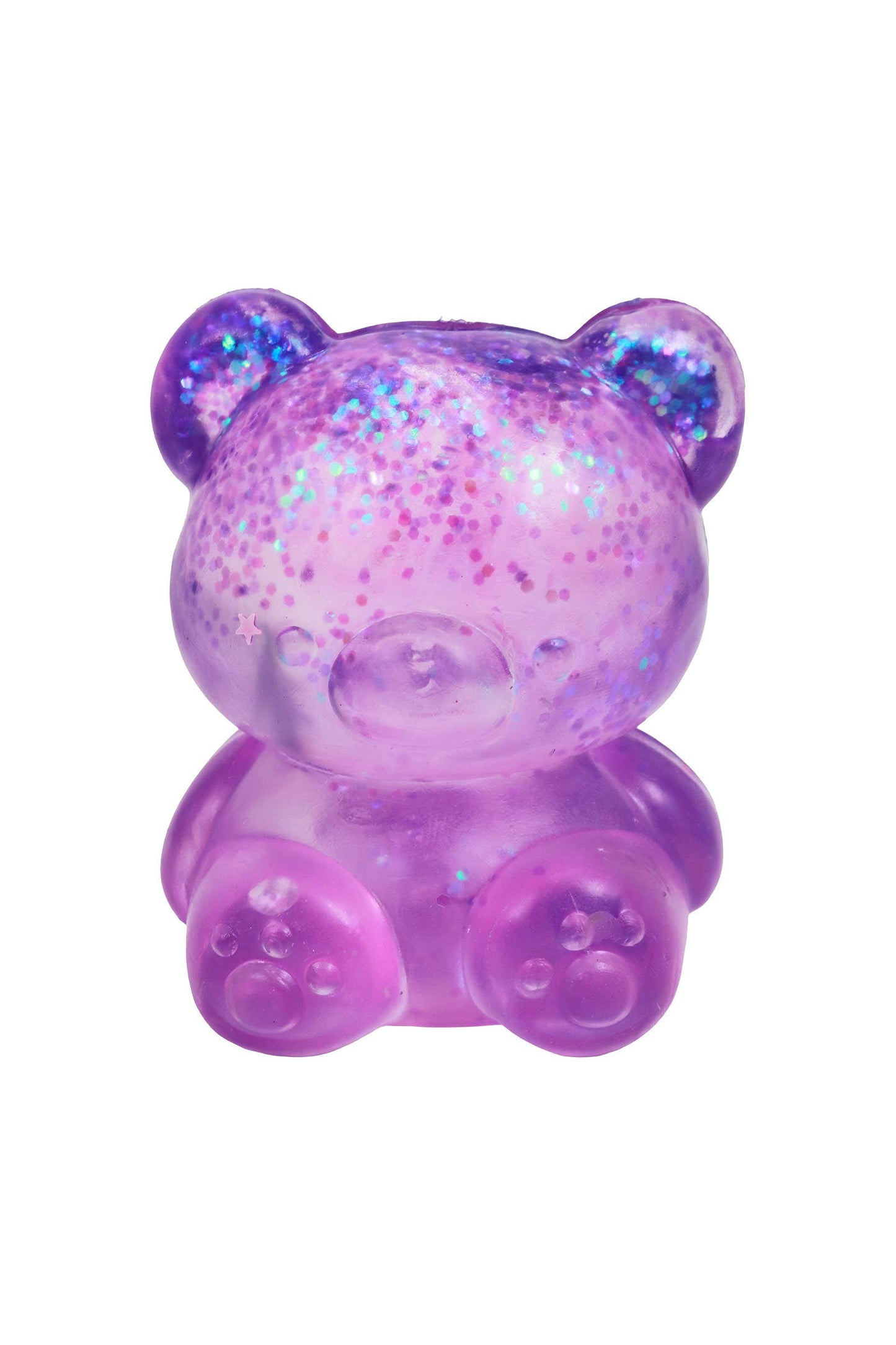 Cute Jelly Bear Glittery Maltose Putty Filled Squishy: ASSORTED / ONE SIZE