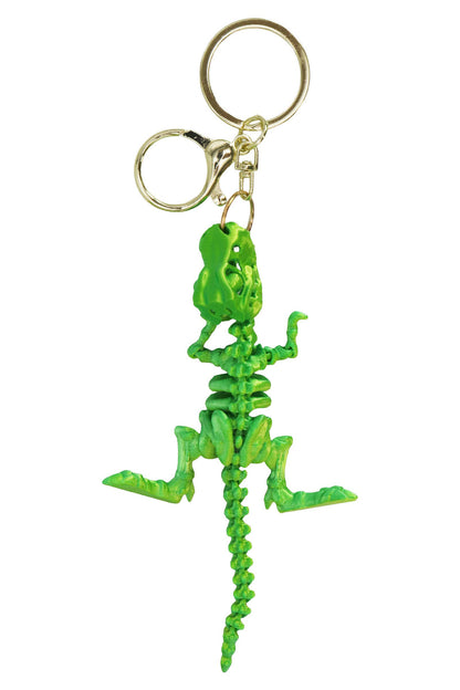 Dinosaur Fossil 3d Printed Articulated Key Chain