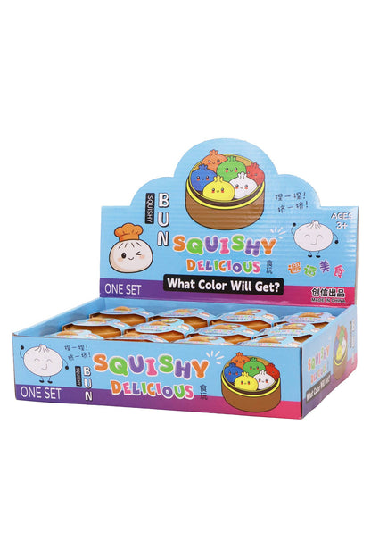 Mini Solid Bao Dumpling Soft Slime Filled Squishy - 2 Inch