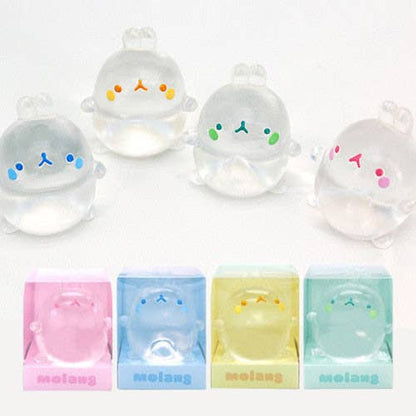 Molang Clear Mochi Squishy Figure Fidget Toy