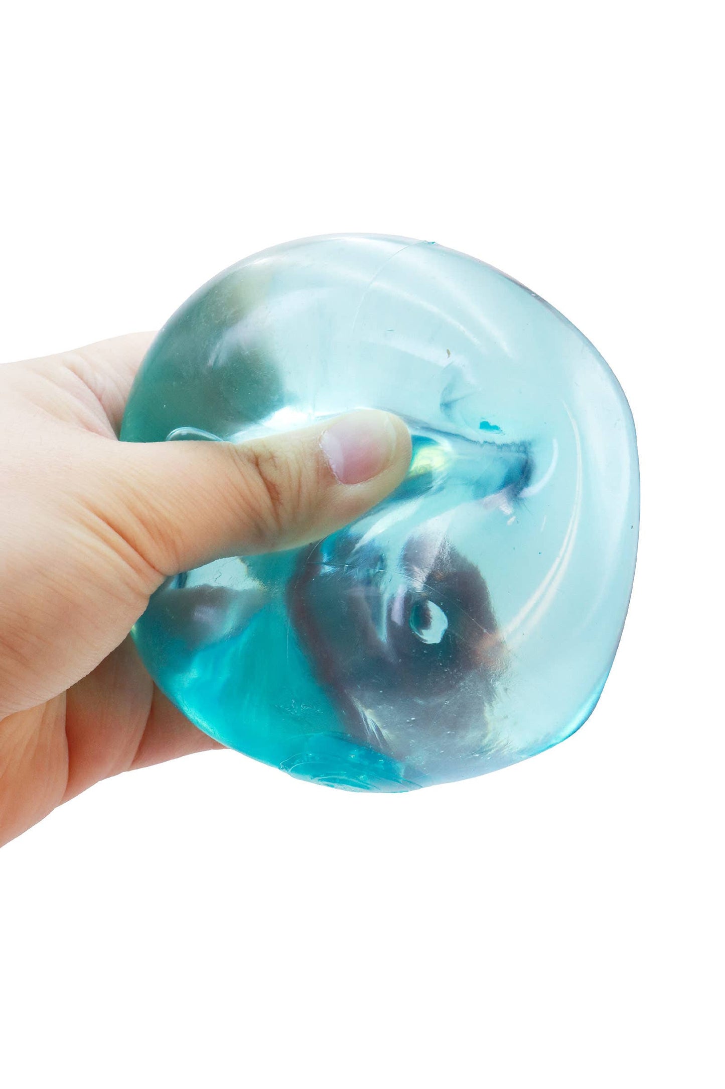 Clear Solid Cube Thick Maltose Putty Filled Squishy