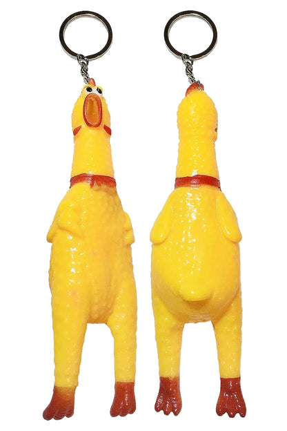 Screaming Chicken Keychain