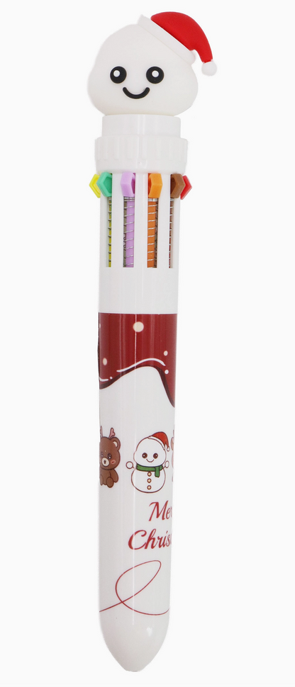 Merry Christmas 10-in-1 Multicolor Pen