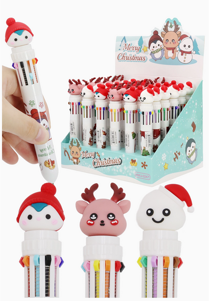 Merry Christmas 10-in-1 Multicolor Pen