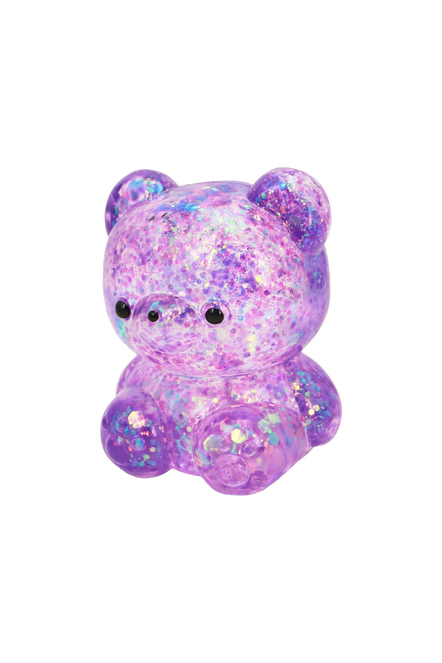 Cute Teddy Bear Glittery Maltose Putty Filled Squishy: ASSORTED / ONE SIZE