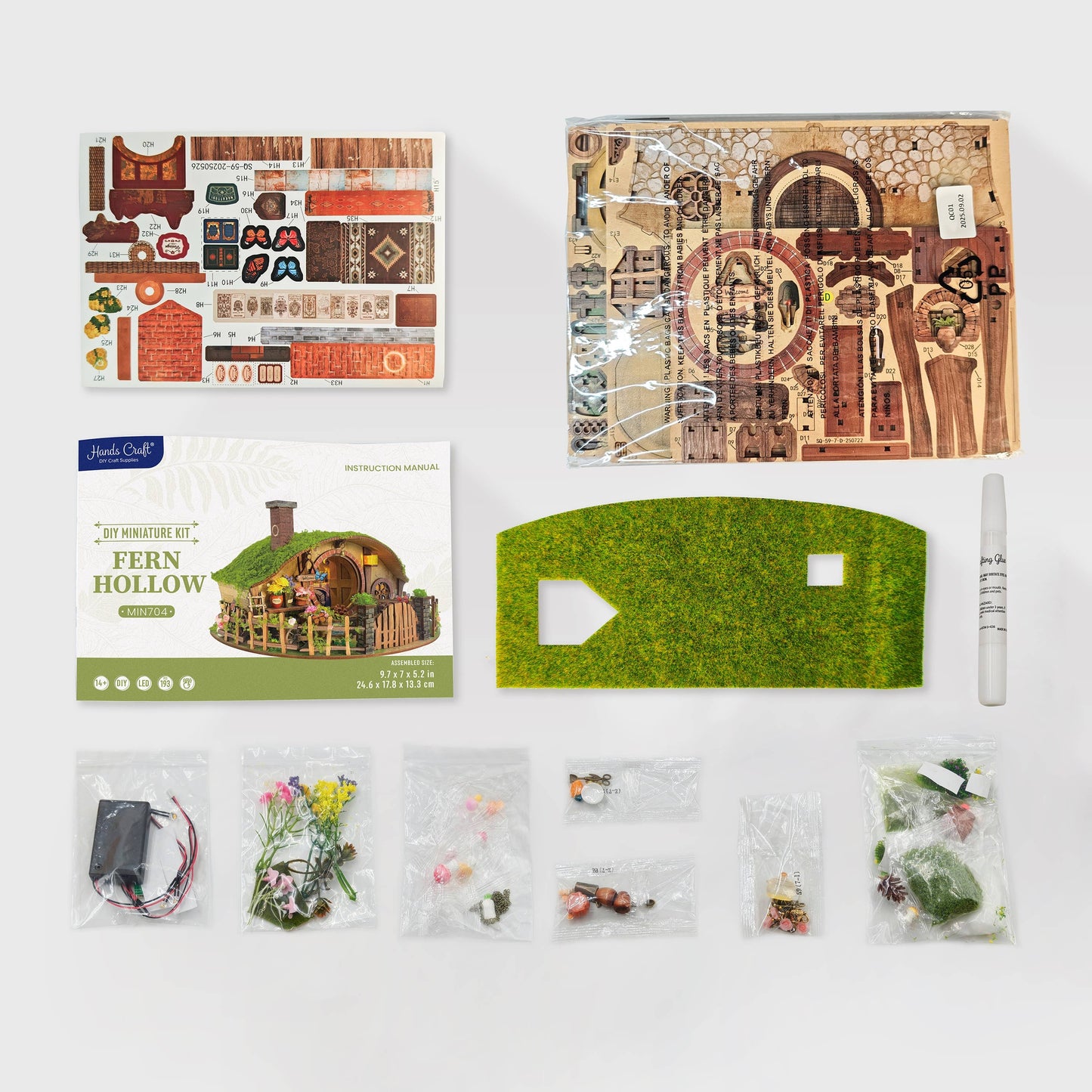 DIY Miniature House Kit: Fern Hollow