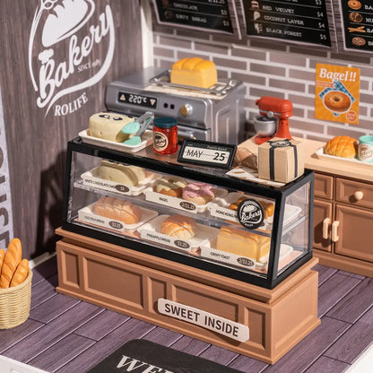 DIY Miniature House Kit: Golden Wheat Bakery