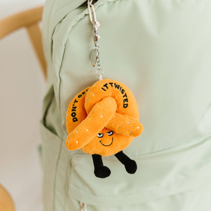 Don'T Get It Twisted Plush Pretzel Bag Charm Toy Funny Cute
