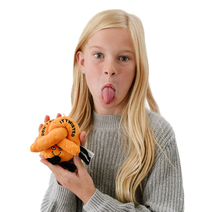 Don'T Get It Twisted Plush Pretzel Bag Charm Toy Funny Cute