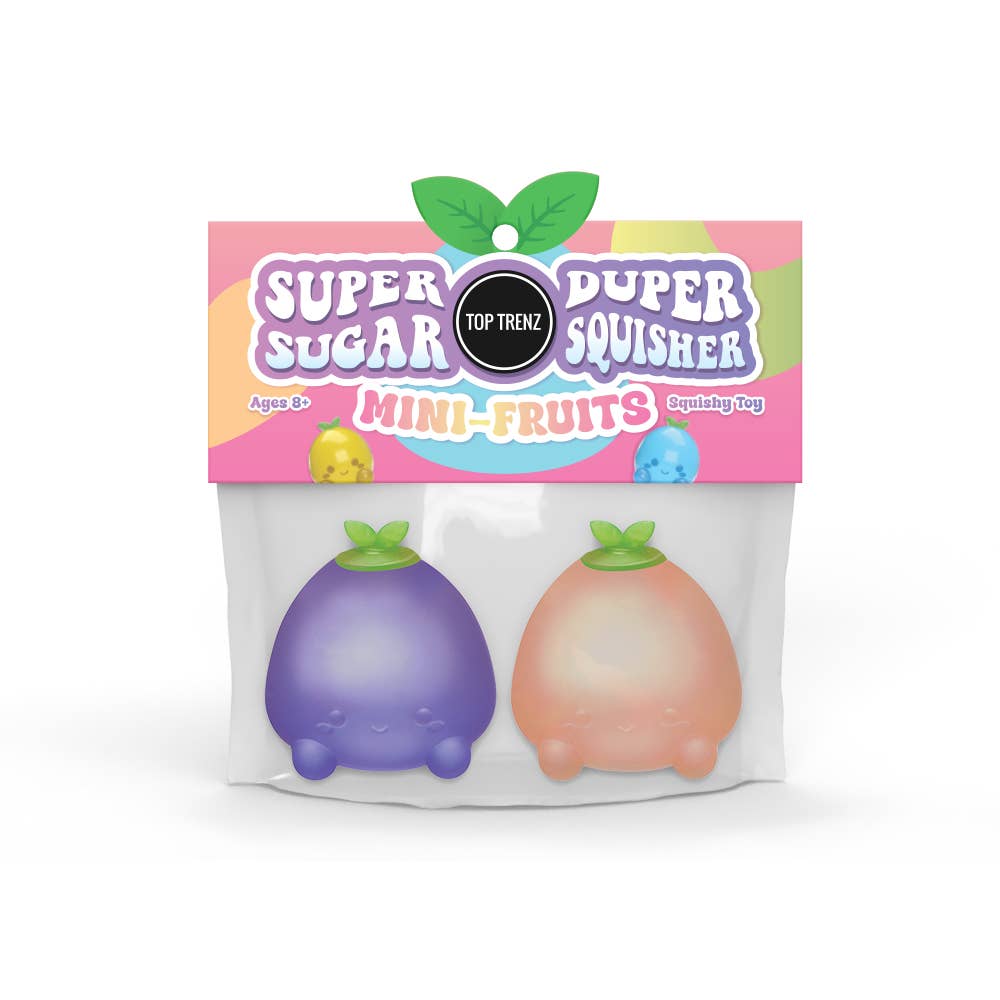 Super Duper Sugar Squisher - Mini Fruits 2 Pack set
