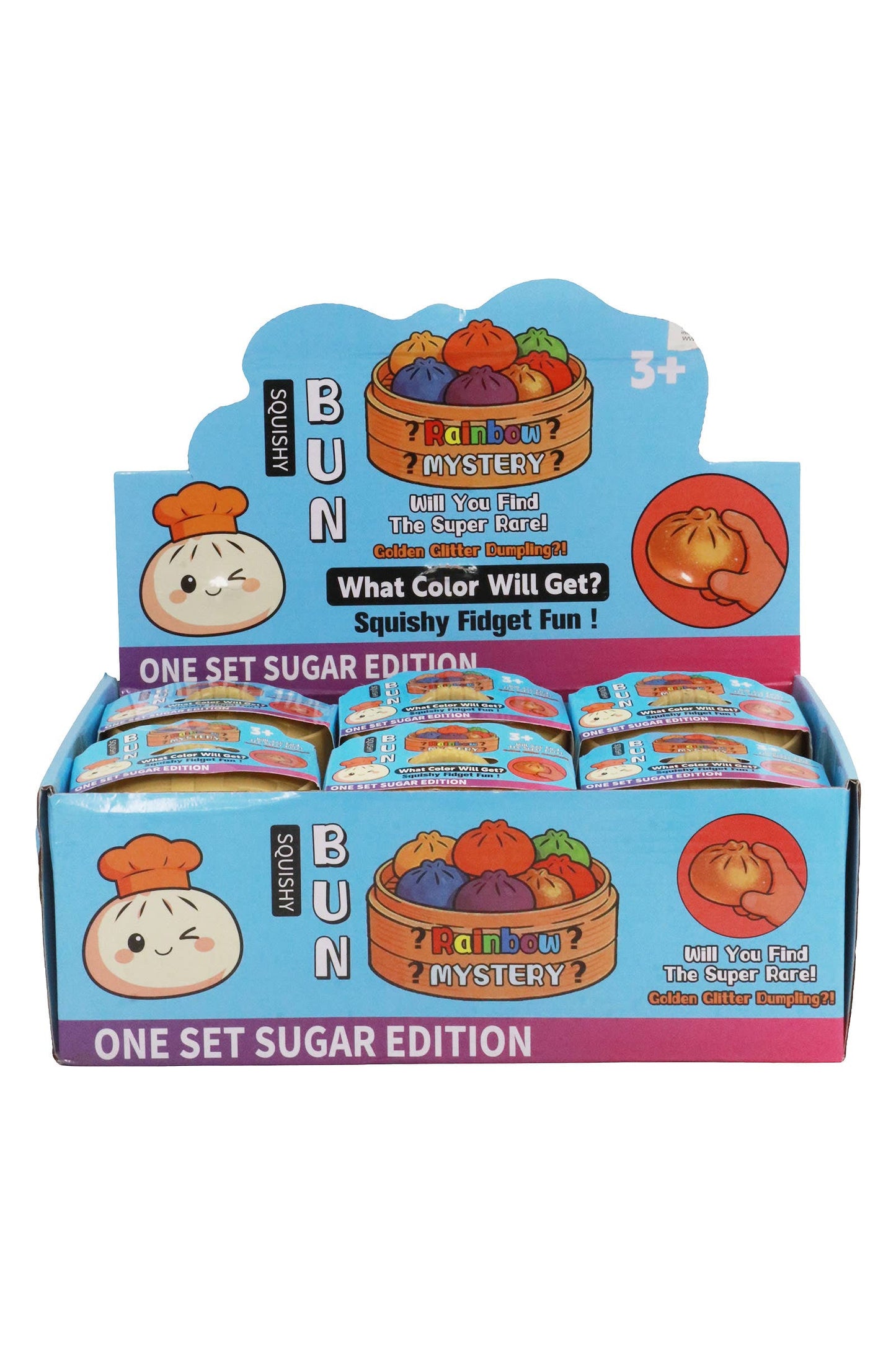 Flake Glitter Maltose Putty Bao Bun Dumpling Squishy Toy