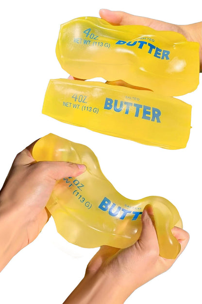 5 Inch Butter Stick Coconut Oil Jelly Zero Rebound Squishy: YELLOW / ONE SIZE