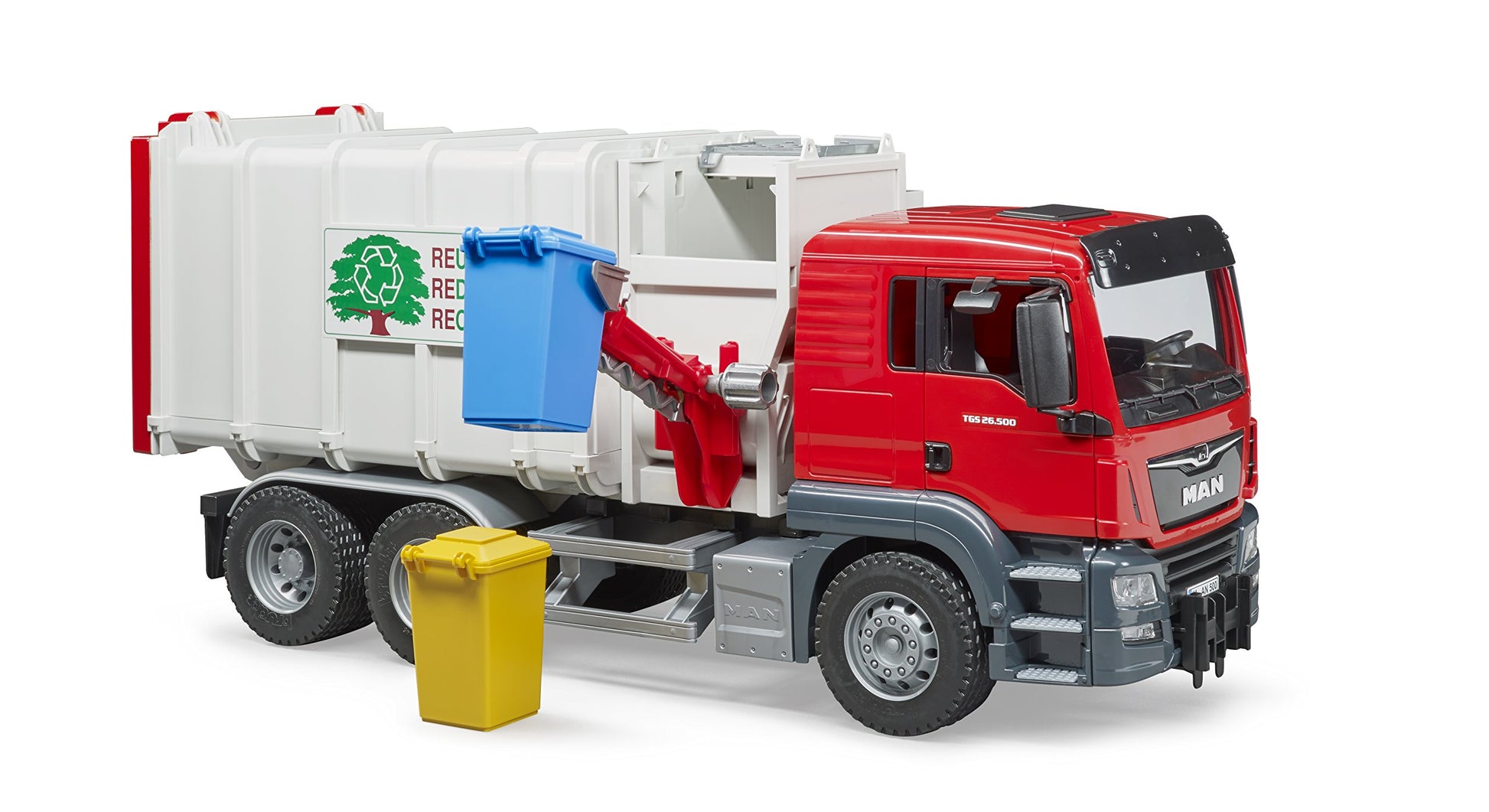 Man Loading Garbage Truck-1