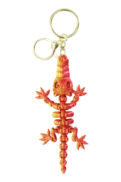 Dinosaur Fossil 3d Printed Articulated Key Chain