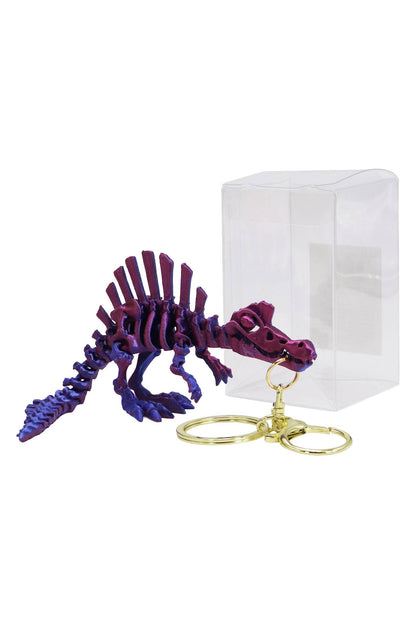 Dinosaur Fossil 3d Printed Articulated Key Chain