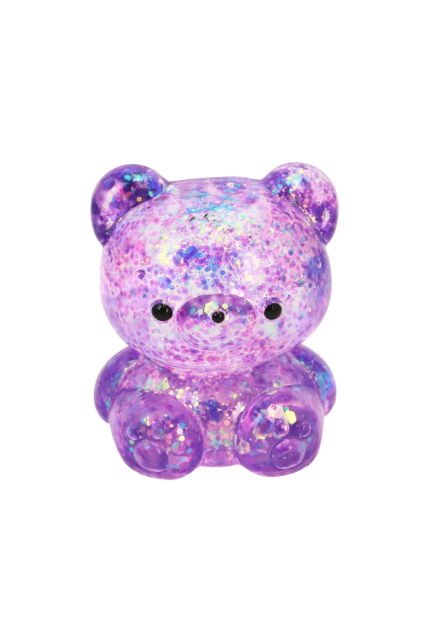 Cute Teddy Bear Glittery Maltose Putty Filled Squishy: ASSORTED / ONE SIZE
