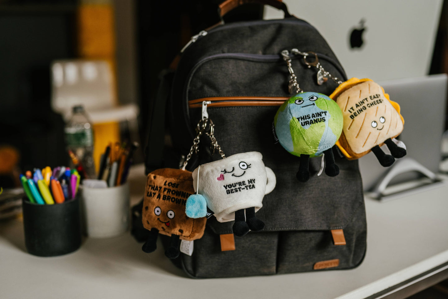 Brownie Plush Bag Charm  Lose That Frownie Eat A Toy Funny