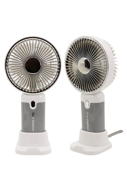 Glossy Pastel LED Light-Up Portable Electric Fan