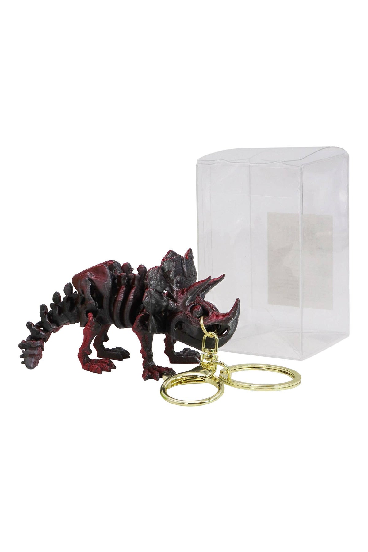 Dinosaur Fossil 3d Printed Articulated Key Chain
