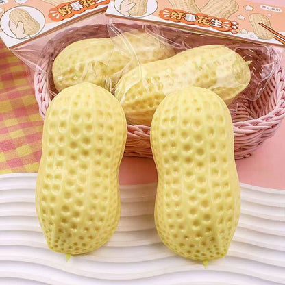 Large TPR Slow Rebounding Peanut Squeeze Toy