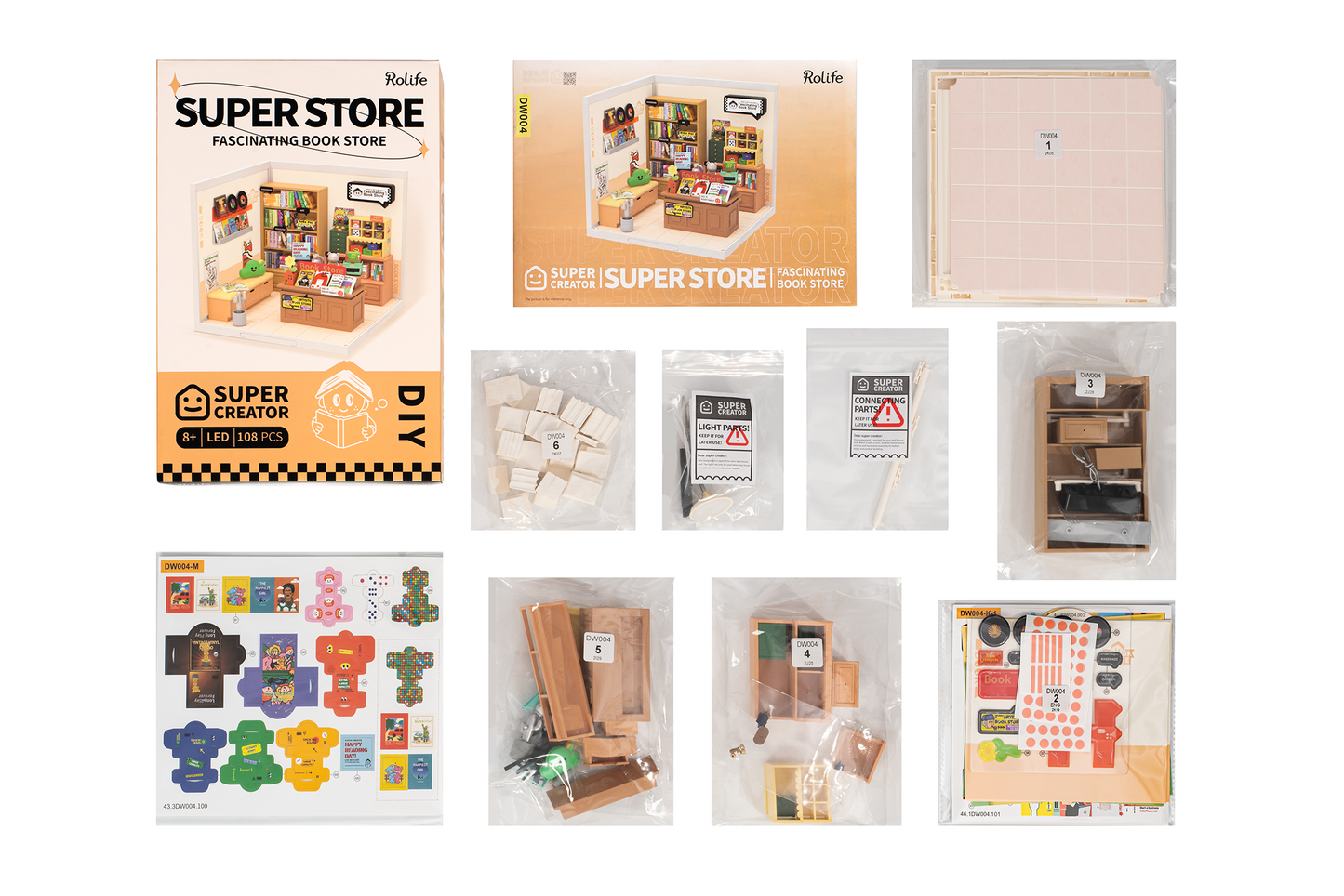 DIY Miniature House Kit: Fascinating Book Store