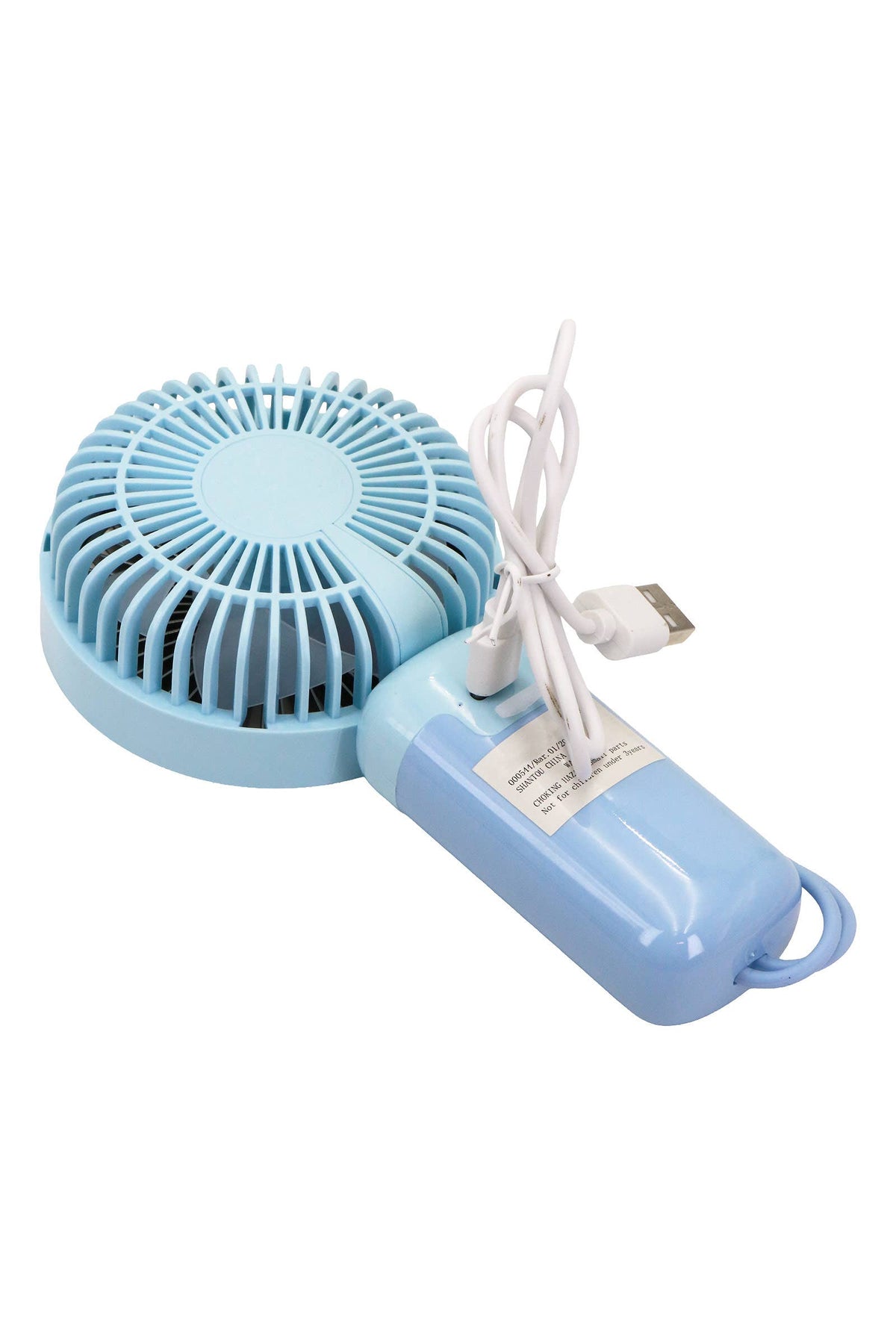 Glossy Pastel LED Light-Up Portable Electric Fan
