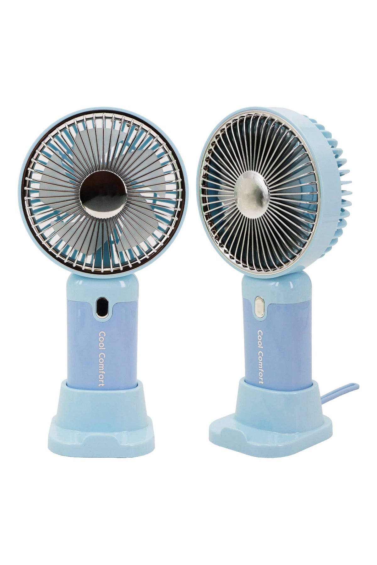 Glossy Pastel LED Light-Up Portable Electric Fan