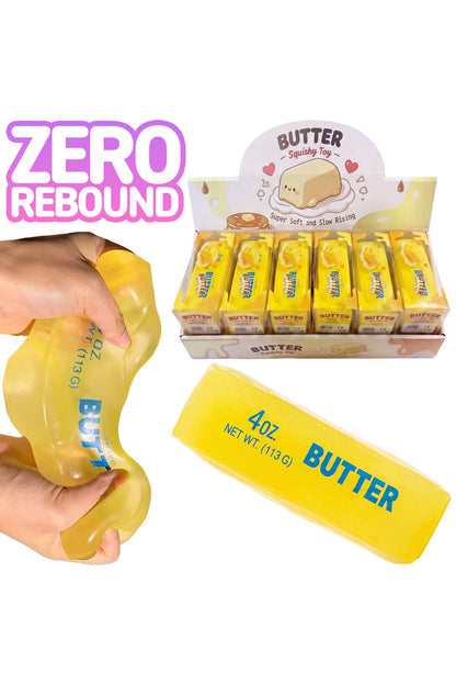 5 Inch Butter Stick Coconut Oil Jelly Zero Rebound Squishy: YELLOW / ONE SIZE
