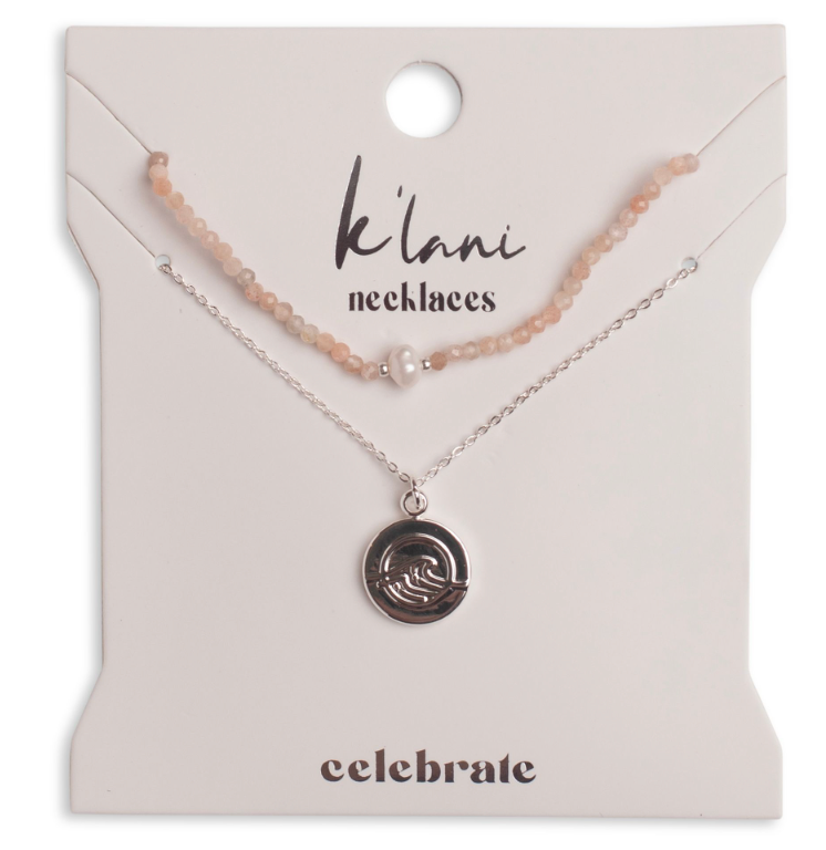 "Celebrate" Silver Wave Necklace Set