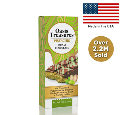 Dubai Chocolate Bar Pistachio by Oasis Treasures