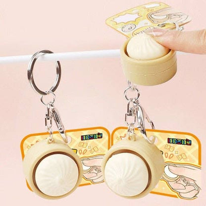 Original Dumpling Clicker Keyring – Mini Stress Relief Figet