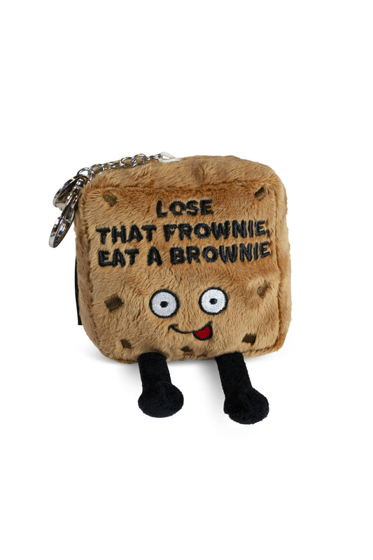 Brownie Plush Bag Charm  Lose That Frownie Eat A Toy Funny