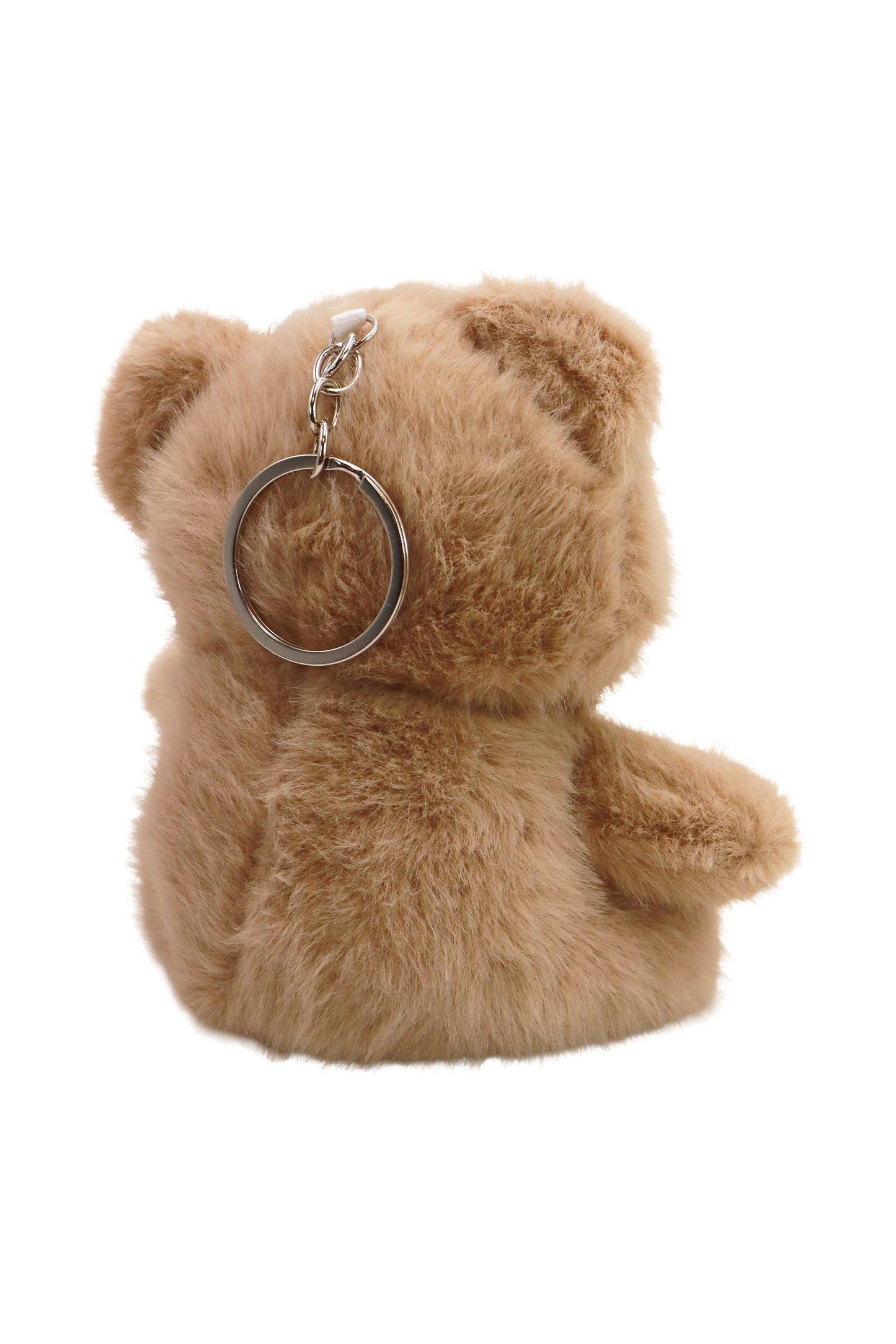 Tulip Ribbon Teddy Bear Fuzzy Stuffed Key Chain