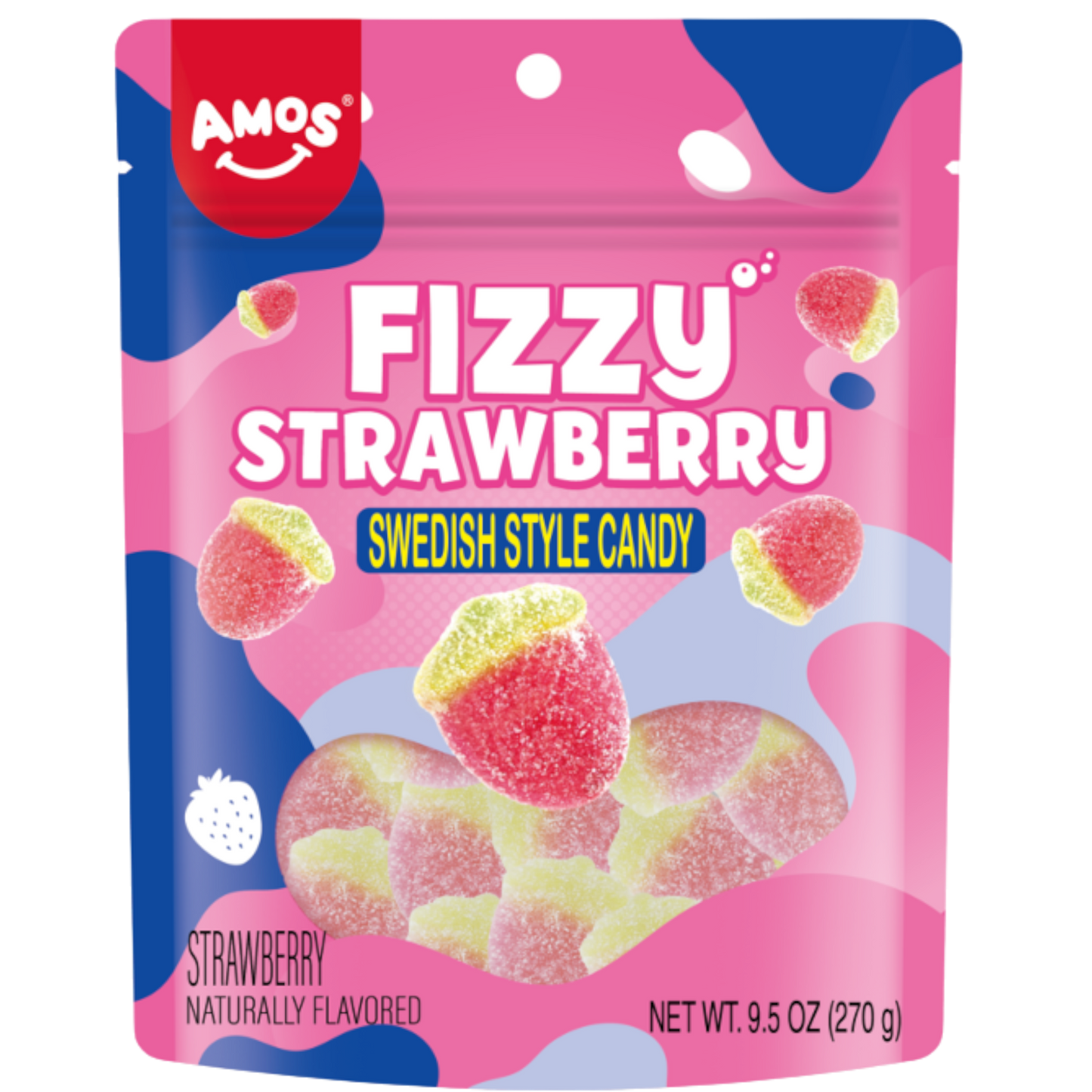 Amos Swedish Candy Fizzy Strawberry