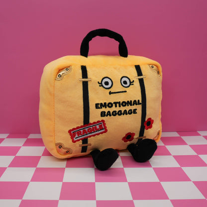 "Emotional Baggage" Suitcase Plush