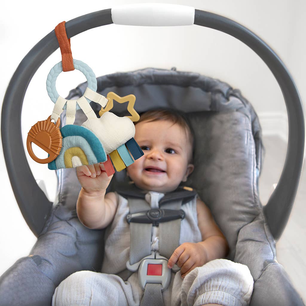 Bitzy Busy Ring™ Teething Activity Toy: High Contrast